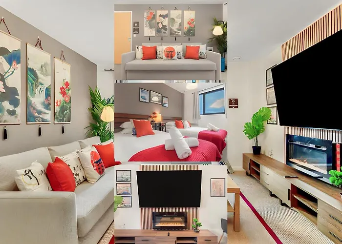 Japanese Suite 2Bed 2Bath, Free Park, Netfix, 75 Inch Tv, Games - City Centre- Maihom